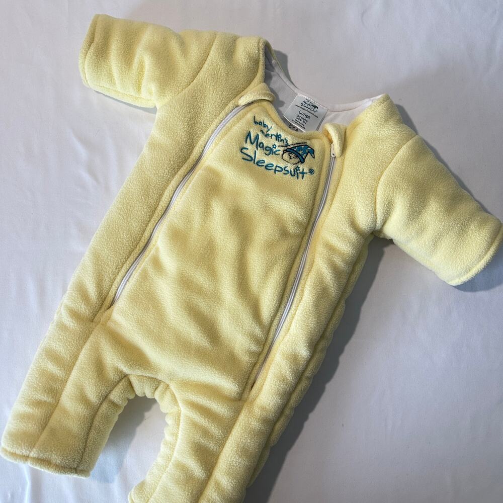 Baby Merlin Magic Sleepsuit Yellow Infant Sleep Sack